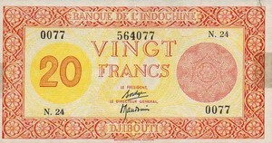 French Somaliland, 20 Franc, P15