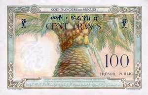 French Somaliland, 100 Franc, P26