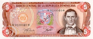 Dominican Republic, 5 Peso Oro, CS4