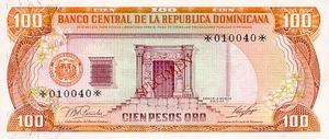 Dominican Republic, 100 Peso Oro, CS4