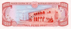 Dominican Republic, 1,000 Peso Oro, CS4