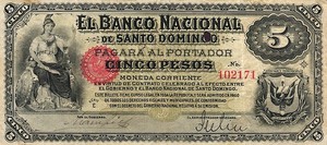 Dominican Republic, 5 Peso, S133