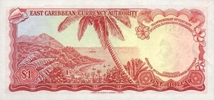 East Caribbean States, 1 Dollar, P13b Sign.3