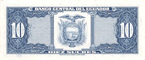 Ecuador, 10 Sucre, P114b Sign.1