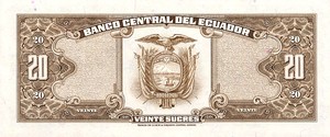 Ecuador, 20 Sucre, P115b