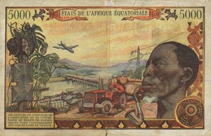 Equatorial African States, 5,000 Franc, P6a
