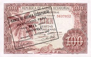 Equatorial Guinea, 1,000 Bipkwele, P18