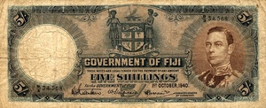 Fiji Islands, 5 Shilling, P37c