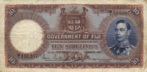 Fiji Islands, 10 Shilling, P38a