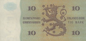 Finland, 10 Markka, P111a