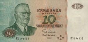 Finland, 10 Markka, P111a