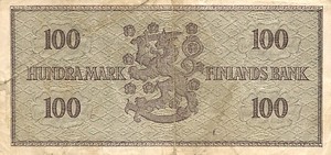 Finland, 100 Markka, P91a