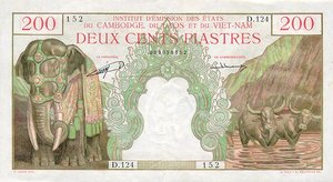 French Indochina, 200 Piastre, P98