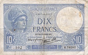 France, 10 Franc, P84