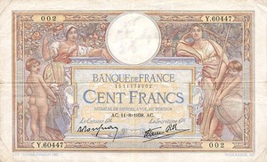 France, 100 Franc, P86b