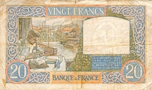 France, 20 Franc, P92a