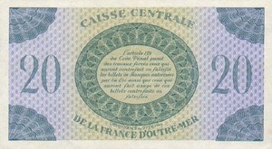 French Equatorial Africa, 20 Franc, P17b