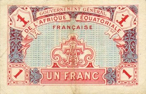 French Equatorial Africa, 1 Franc, P2a