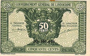 French Indochina, 50 Cent, P91a