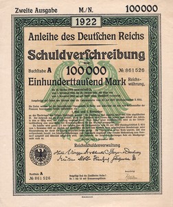 Germany, 100,000 Mark, 