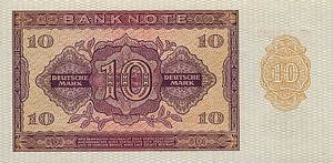 Germany - Democratic Republic, 10 Deutsche Mark, P18a