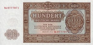 Germany - Democratic Republic, 100 Deutsche Mark, P21