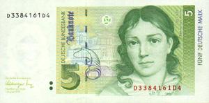 Germany - Federal Republic, 5 Deutsche Mark, P37