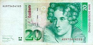 Germany - Federal Republic, 20 Deutsche Mark, P39a