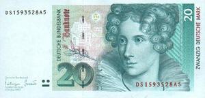 Germany - Federal Republic, 20 Deutsche Mark, P39b