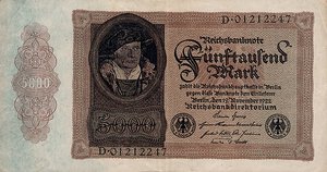 Germany, 5,000 Mark, P78