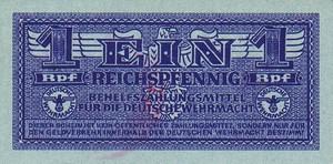 Greece, 1 Reichspfennig, M19