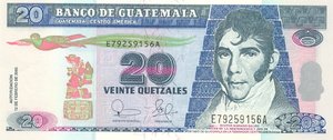 Guatemala, 20 Quetzal, P108