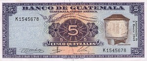 Guatemala, 5 Quetzal, P53e