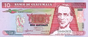 Guatemala, 10 Quetzal, P82