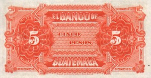 Guatemala, 5 Peso, S143c v2