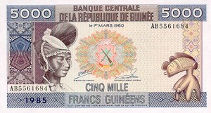 Guinea, 5,000 Franc, P33a