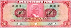 Haiti, 500 Gourde, P238s