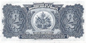 Haiti, 2 Gourde, P245A Sign.2