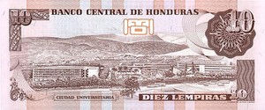 Honduras, 10 Lempira, P82a