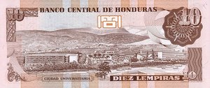 Honduras, 10 Lempira, P82d