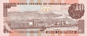 Honduras, 10 Lempira, P86b