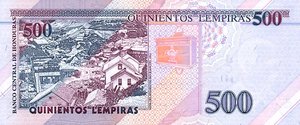 Honduras, 500 Lempira, P78c