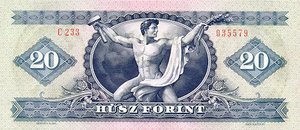 Hungary, 20 Forint, P169g