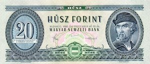 Hungary, 20 Forint, P169g