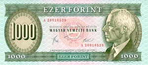 Hungary, 1,000 Forint, P173a v1