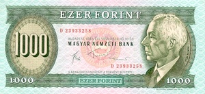 Hungary, 1,000 Forint, P173b v3