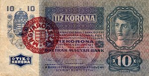 Hungary, 10 Korona, P19