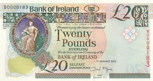Ireland, Northern, 20 Pound, P80a
