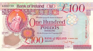 Ireland, Northern, 100 Pound, P82