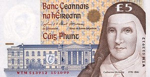 Ireland, Republic, 5 Pound, P75b